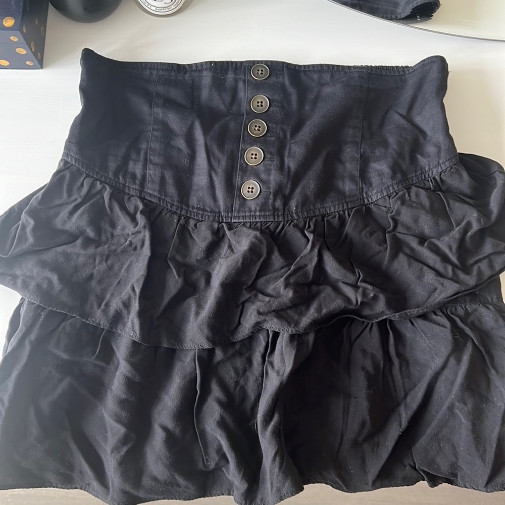 Free people black mini skirt